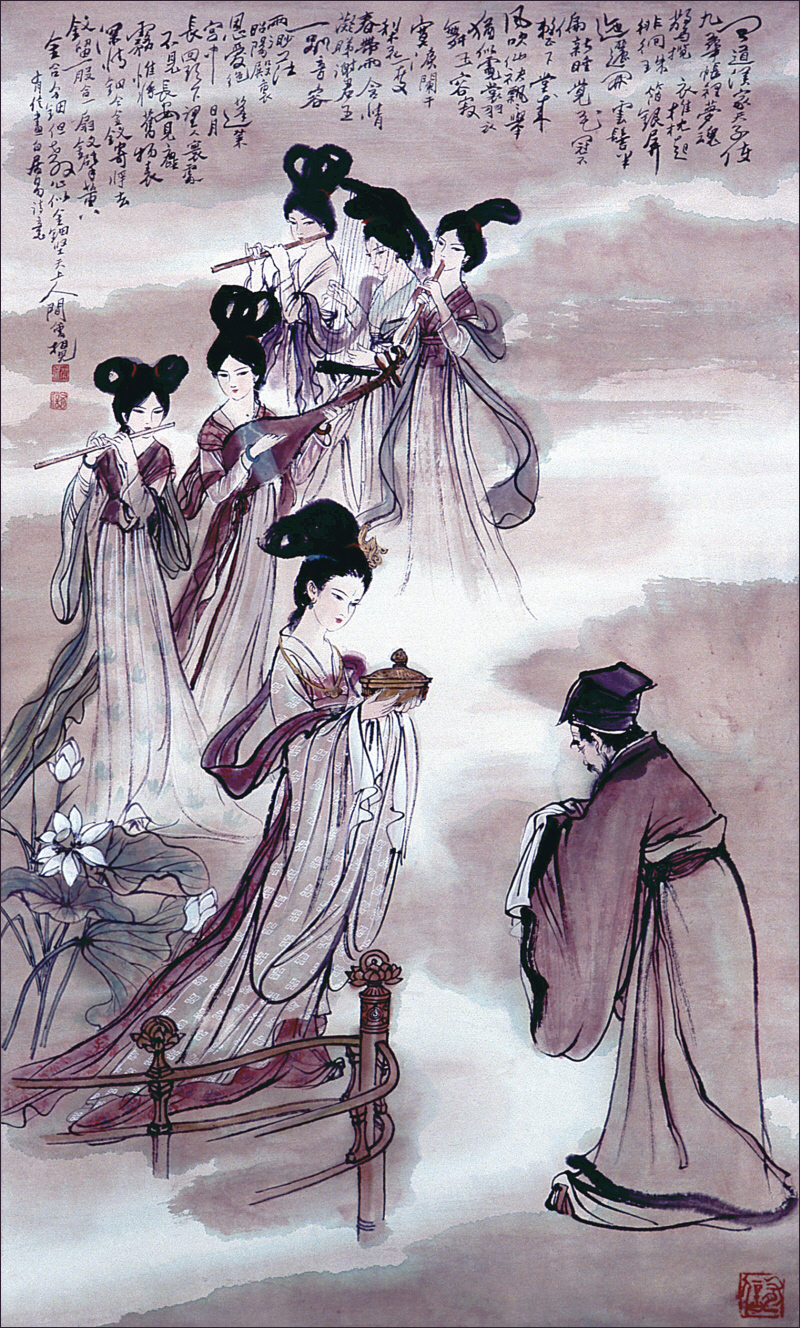Pai Chi-yii Song of Unending Sorrow, painting by Yao Youxin