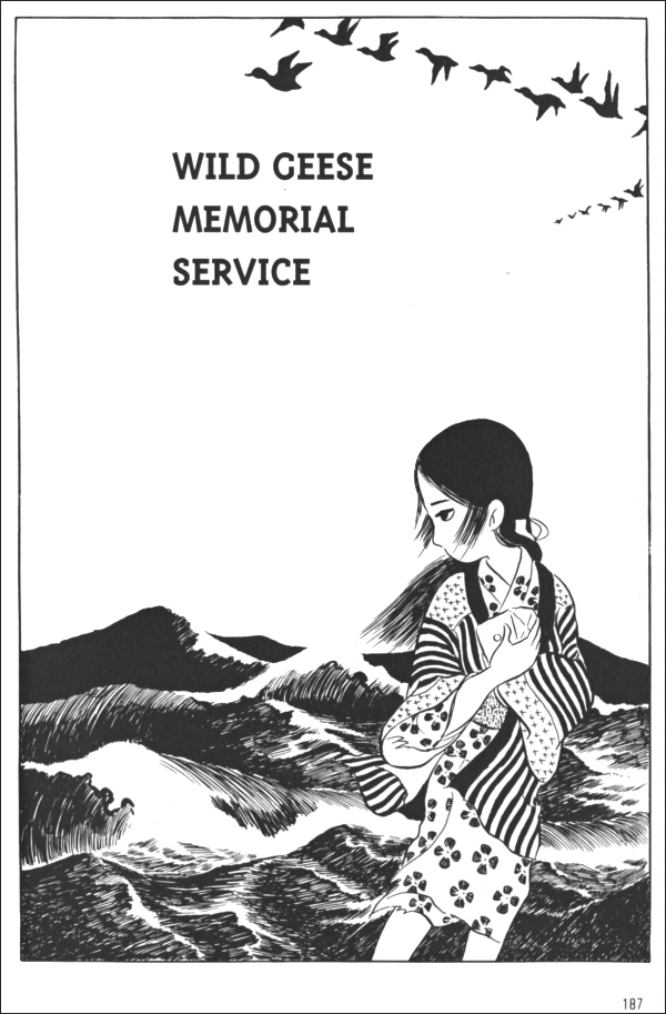 Wild geese memorial service, pg187 of Red Snow by Susumu Katsumata