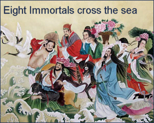 Eight immortals cross the sea